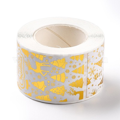 Прямоугольные наклейки на рождественскую тематику DIY-B045-01A-1