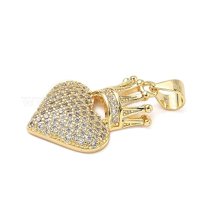 Латунные микро проложить кубического циркония подвески KK-D426-21A-G-1