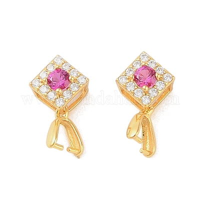 925 серебряная подвеска с микропаве и кубическим цирконием STER-B004-04G-01-1