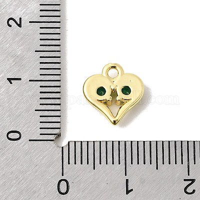 Латунные микро проложить кубического циркония подвески KK-L258-11G-02-1