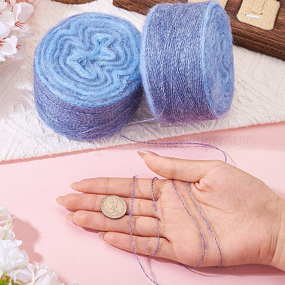 Сегментированная окрашенная пряжа для вязания DIY-TAC0033-03C-1