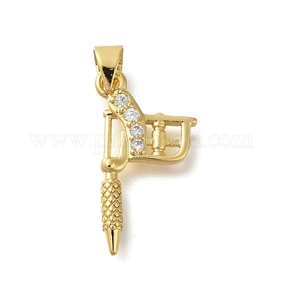 Стойки обшивки латунь микро проложить Циркон подвеску KK-Z086-63G-01-1