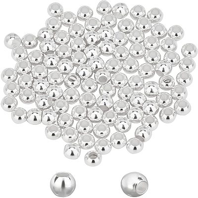 100 шт. бусины из нержавеющей стали марки 304 STAS-UN0025-41-1