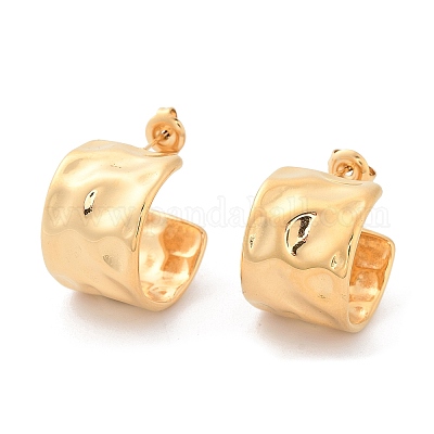 Круглые серьги-гвоздики из нержавеющей стали 304 EJEW-H115-23G-1