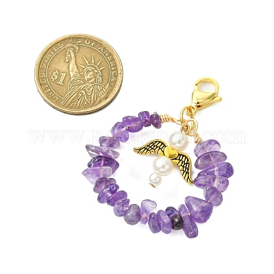 Подвеска из натурального аметиста HJEW-JM02895-1