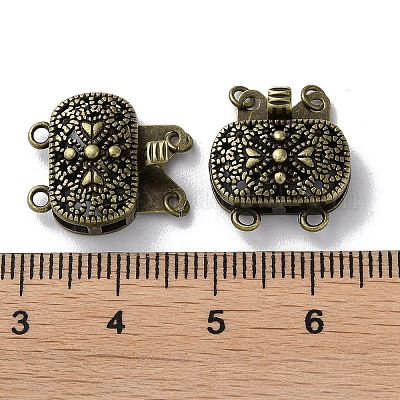 Застежки латунные коробки KK-F867-38AB-1