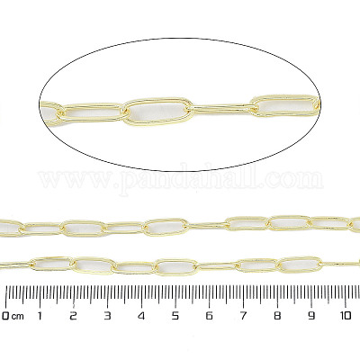 Латунные звенья цепи с покрытием стойки AJEW-Q150-06G-04-1