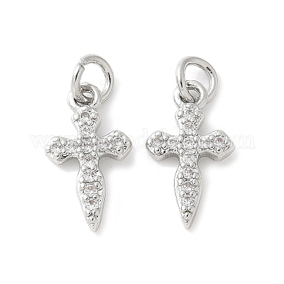 Латунные микро проложить кубического циркония подвески KK-U056-26P-1