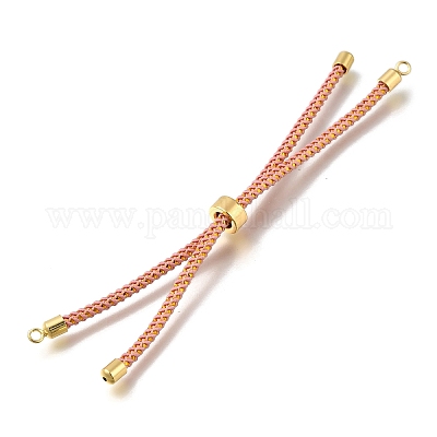 Изготовление браслета-слайдера из плетеного хлопкового шнура MAK-R001-01G-02-1