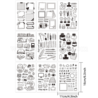 Акриловые штампы&nbsp;DIY-GL0001-27-1