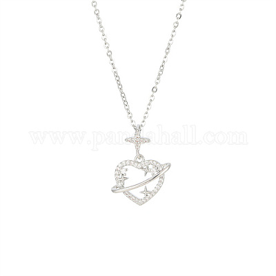 Ожерелья с подвесками из латуни и стразами для тканых изделий GP4865-2-1