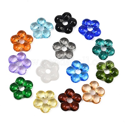 Прозрачные стеклянные бусины GLAA-F129-01-1