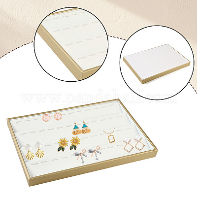 1 шт. 4 ряда/18 сетки подставка для подвесок из искусственной кожи CON-CL0001-01-1