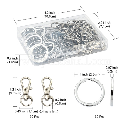 30 шт. Железные брелоки для ключей IFIN-FS0001-21-1