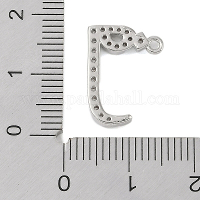 Покрытие стойки латунь микропаве прозрачные подвески из кубического циркония KK-A224-03F-P-1