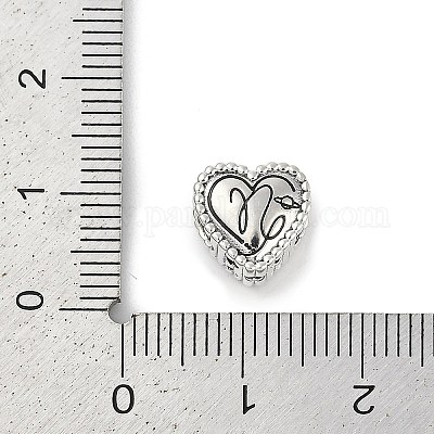 925 стерлингового серебра европейских бисер STER-R005-02AS-10-1