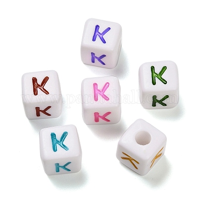 Непрозрачные акриловые бусины OACR-I022-01K-1