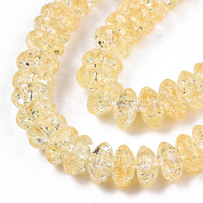 Стеклянные бусины кракле  GLAA-S192-004G-1