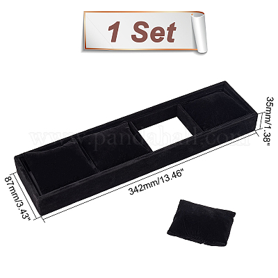 Держатели для часов с бархатным браслетом на 4 слот ODIS-WH0034-04-1