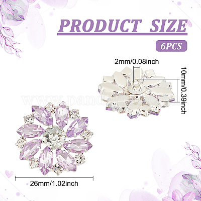 6 шт. латунные пуговицы с 1 отверстиями на ножке BUTT-FG0001-15B-1