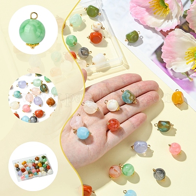 38шт 19 цвета акриловые подвески MACR-FS0001-80-1