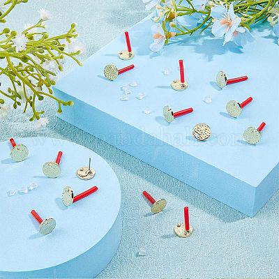 60 шт. Сплав серьги-гвоздики FIND-FH0005-71-1