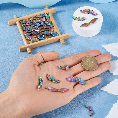 56 шт. 7 стильные бусины из сплава с покрытием FIND-CW0001-24-1