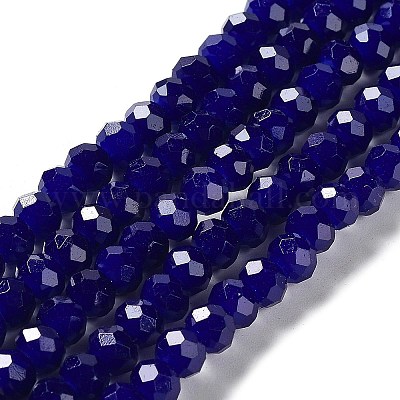 Запекание расписных стеклянных бусин с имитацией нефрита DGLA-A034-J6MM-A33-1