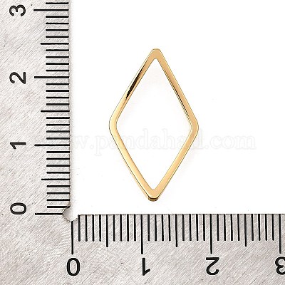 Латунные кольца-звенья с открытой задней частью KK-B152-08D-G-1