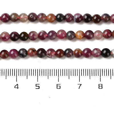 Натуральный турмалин бисер нитей G-L637-A01-4mm-1