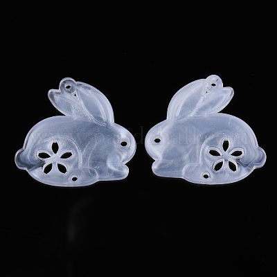 Encantos de conector de acrílico transparente&nbsp;OACR-K005-01-1