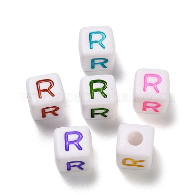 Непрозрачные акриловые бусины OACR-I022-01R-1