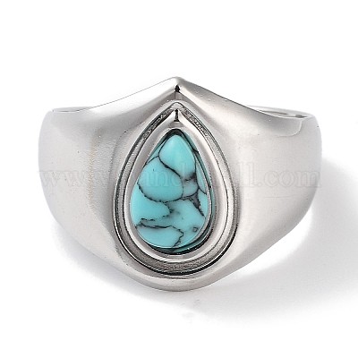 Кольцо из нержавеющей стали 304 RJEW-B059-11P-01-1