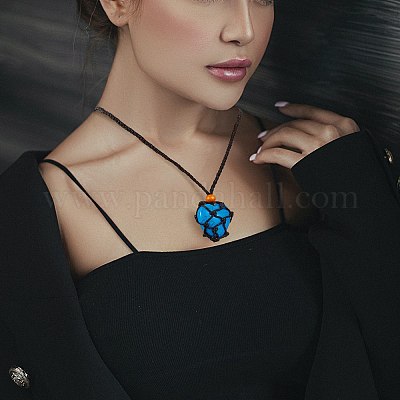 6 шт. 2 цвета регулируемый плетеный вощеный шнур макраме мешочек для изготовления ожерелья NJEW-SZ0001-49-1