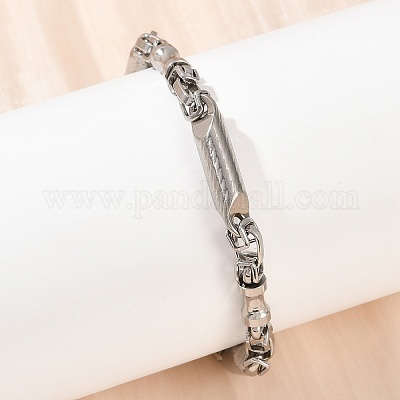 Женские браслеты-цепочки из нержавеющей стали 201 BJEW-B143-15P-1