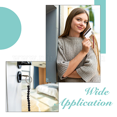 7 круглый зажим для кредитных карт с натуральными и синтетическими драгоценными камнями&nbsp;HJEW-DC00125-1