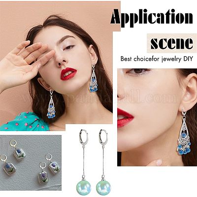 120 шт. 2 шт. фурнитура для сережек из нержавеющей стали 304 с застежкой-молнией STAS-NB0001-54-1