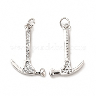 Подвески для инструментов из циркония с покрытием из латуни с микропаве KK-I699-15P-1