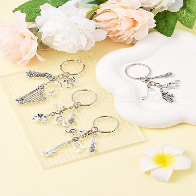 Брелок из сплава с музыкальной тематикой KEYC-FS00029-03-1