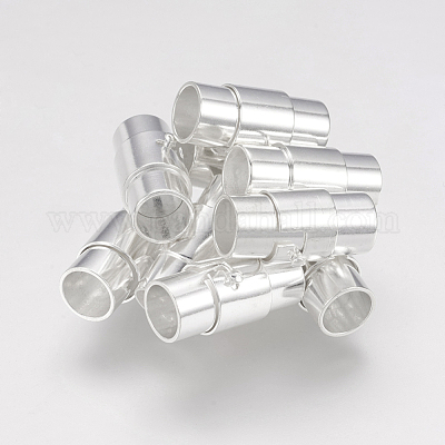 6mm x 8mm Magnetic Tube/Cylinder Clasps Silver