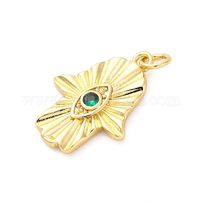 Латунные микро проложить кубического циркония подвески KK-D325-50G-1