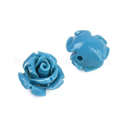 Резные бусины из синтетического коралла&nbsp;CORA-M001-07L-1