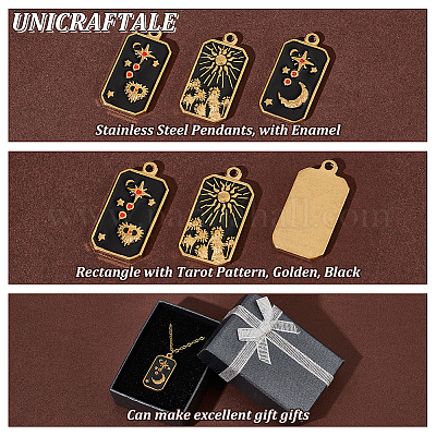 12 шт. 3 стиля подвески из нержавеющей стали 304 STAS-UN0057-79-1