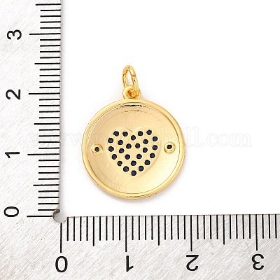 Латунные микро проложить кубического циркония подвески KK-U033-11G-02-1