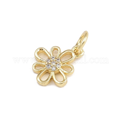 Латунные микро проложить кубического циркония подвески KK-A269-03B-G-1