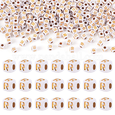 Непрозрачные акриловые бусины MACR-TAG0001-07R-1