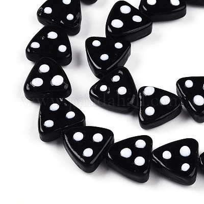 Бусы лэмпворк ручной работы LAMP-N028-01F-1