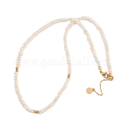 Ожерелья из натурального пресноводного жемчуга NJEW-D338-01G-1