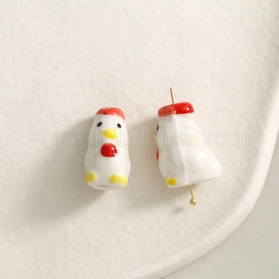 Фарфоровые бусины ручной работы PW-WGD6B62-10-1