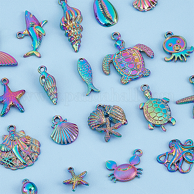 Наборы подвесок из сплава с изображением морских организмов FIND-HY0001-47-1